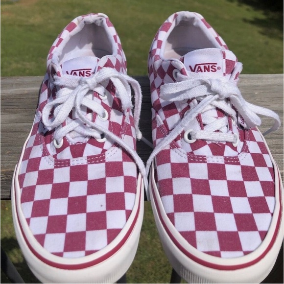 VANS Checker Board Lace Up Low Top Sneakers Womens size 9 - Picture 4 of 4